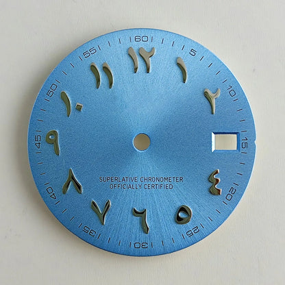 28.5mm watch dial Arabic NH35 dial S dial suitable for NH35 NH36 movement watch accessories repair tool