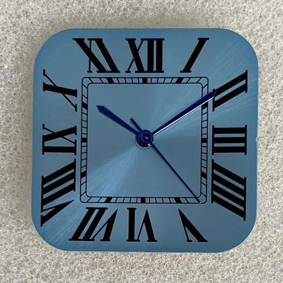 Square NH35 Watch Dial Set NH35 Roman Numeral Dial + Watch Needle New Square Watches Accessories for NH35 NH36 Movement
