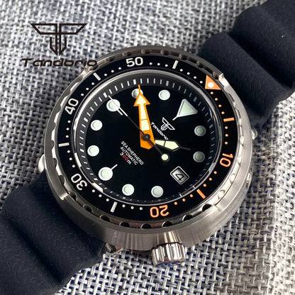 Tandorio 46.5mm Tuna Automatic Dive watch NH35A Sapphire20Bar TD245 Ceramic