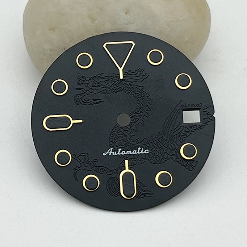 New 28.5mm Watch Dial Fit NH35 NH36 7S26 Automatic Movement for SKX007 SKX009 SKX173 SRPD Turtle Abalone Tuna Canne Diver Watch