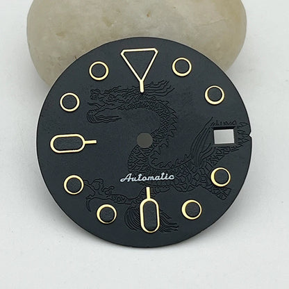 New 28.5mm Watch Dial Fit NH35 NH36 7S26 Automatic Movement for SKX007 SKX009 SKX173 SRPD Turtle Abalone Tuna Canne Diver Watch