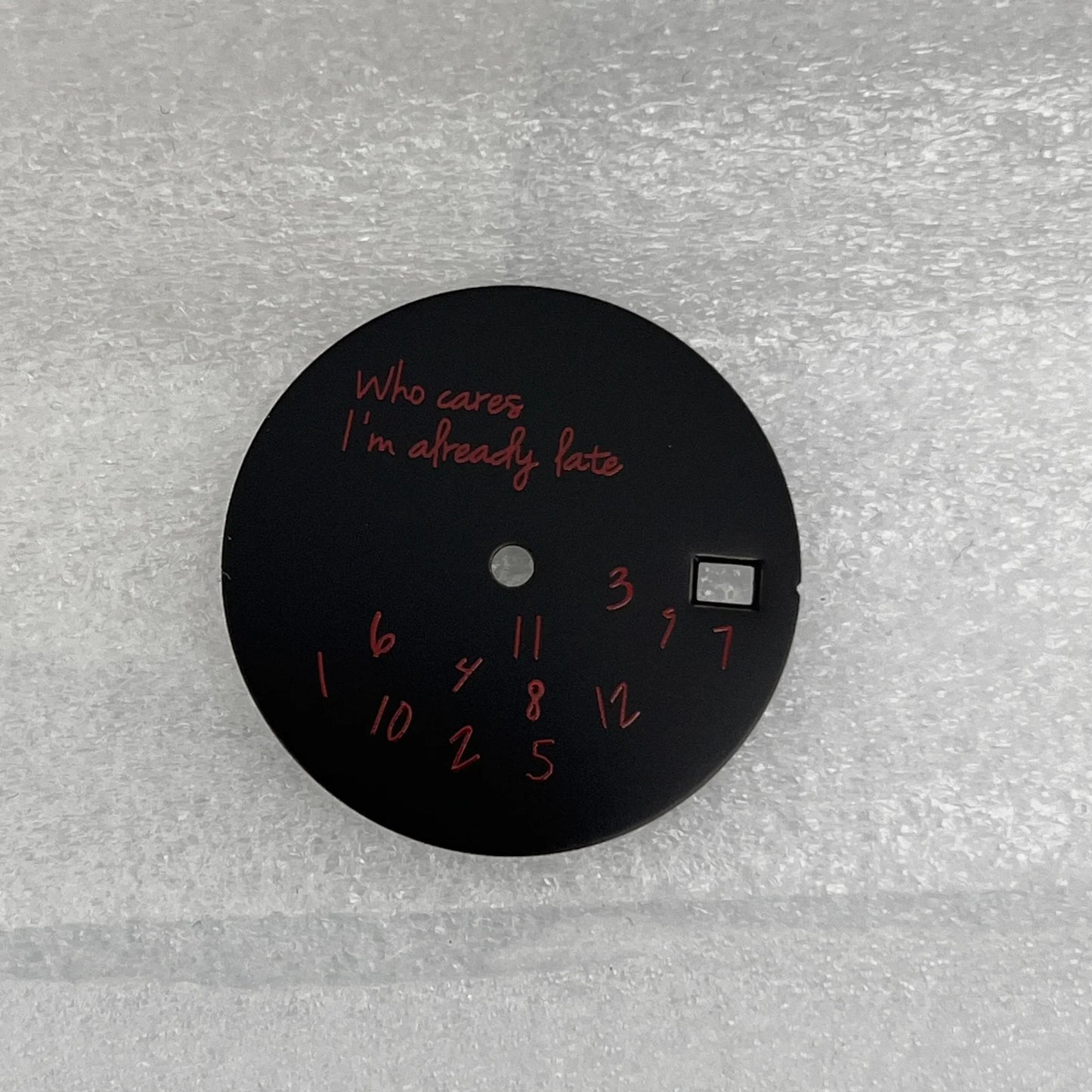 Modified Blue Log Hands + Watch Dial Set 28.5mm DIY Watch Faces Fits NH35/4R36 Movement Who Cares Lt's Already Late Accessories