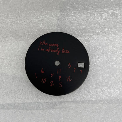 Modified Blue Log Hands + Watch Dial Set 28.5mm DIY Watch Faces Fits NH35/4R36 Movement Who Cares Lt's Already Late Accessories