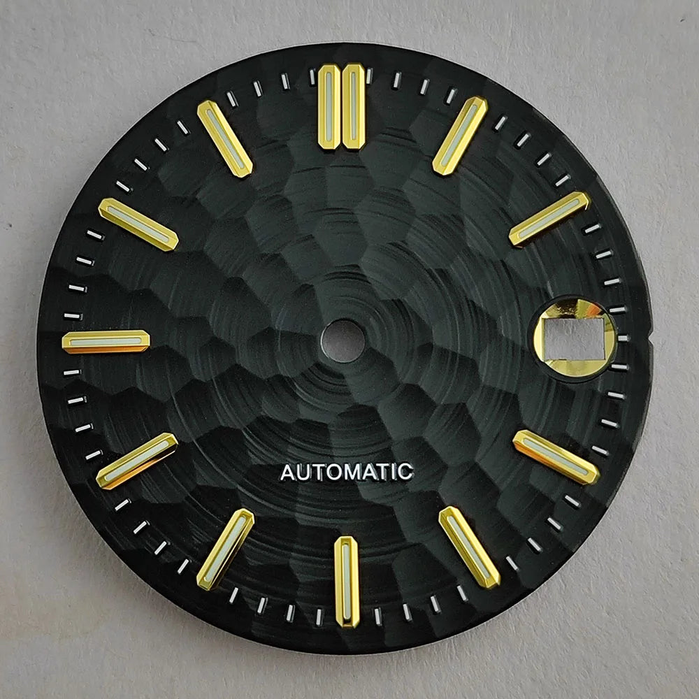 New 28.5mm NH35/NH36 dial watch dial S dial green luminous suitable for NH35/NH36 movements watch accessories repair to