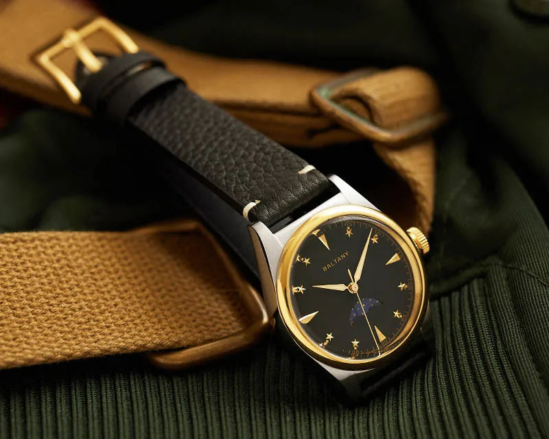 Baltany 36mm Dress Watches S4042 Customizable AR Sapphire Crystal 10Bar  Moon phase Wristwatches Swiss Lume