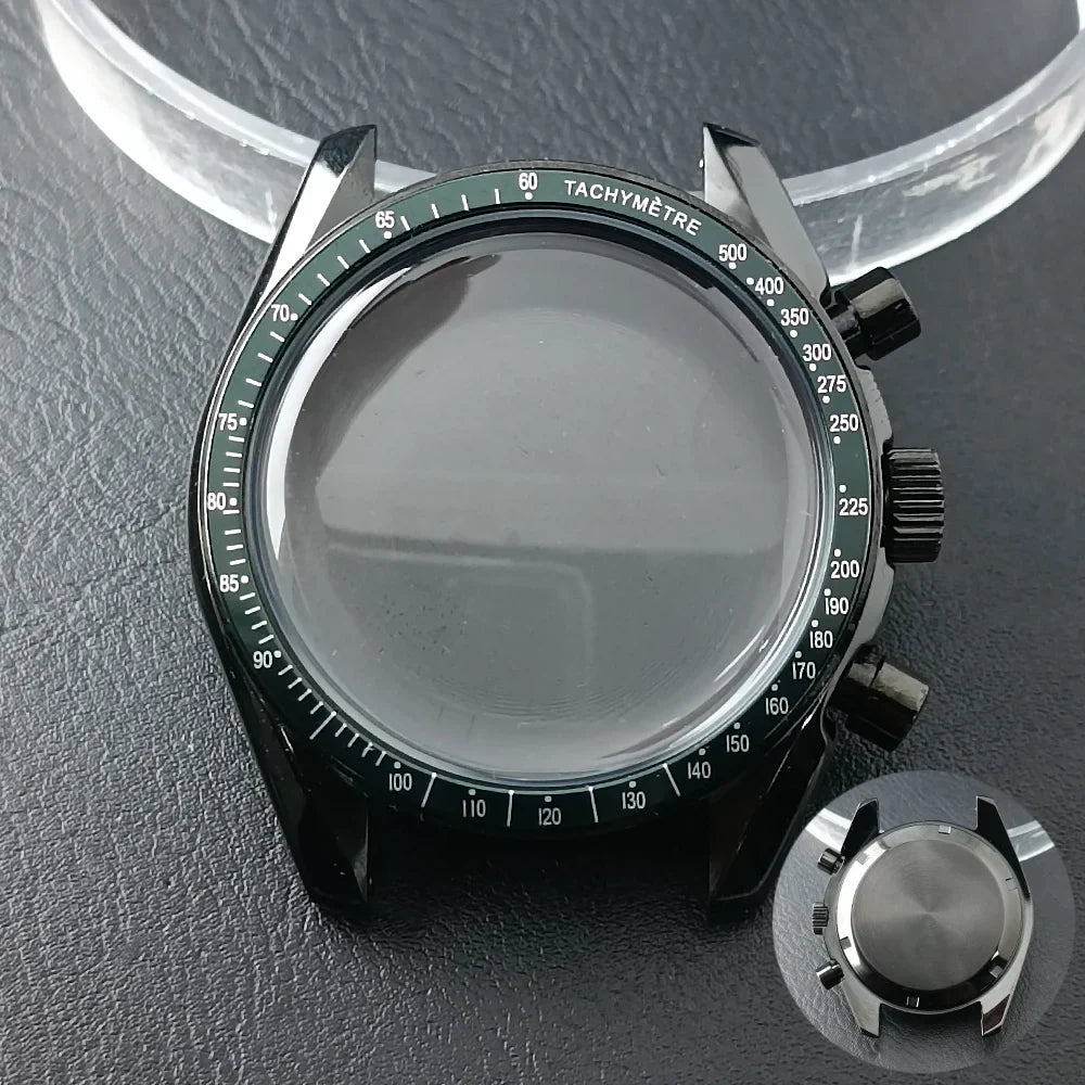 39.7mm watches metal case FIT VK63 movement case watch accessories watch parts Fits 20mm strap Watch Box