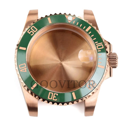 NH35 Watch Case 40mm For GMT YACHT-MASTER Seiko NH34/NH35/NH36/NH38 Movement Rose Gold Jubilee Bracelet Submariner NH35 Case