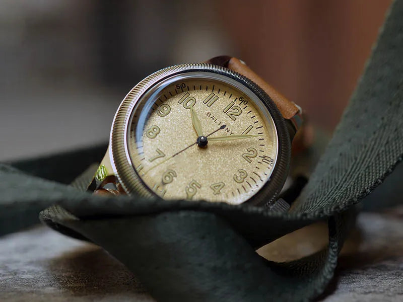 Baltany 38MM A11 Military Automatic Watch Man S2031B Sapphire Crystal 10ATM Stainless Steel NH38 Retro Mechaincal Wristwatches