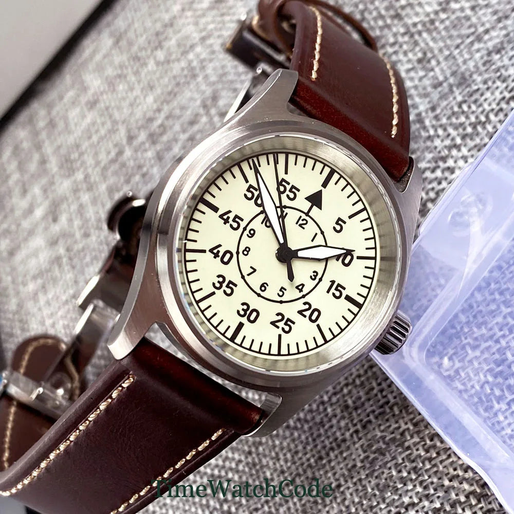 Tandorio Pilot Aviator Watch NH35A Movement 20bar Sapphire 36mm TD133 Explorer