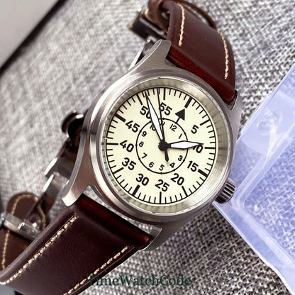 Tandorio Pilot Aviator Watch NH35A Movement 20bar Sapphire 36mm TD133 Explorer