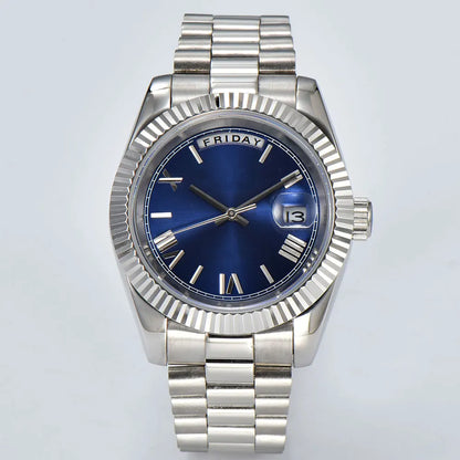 Day-Date Miyota 8285 automatic watches TDD001 Sapphire 10Bar 39MM custom watch