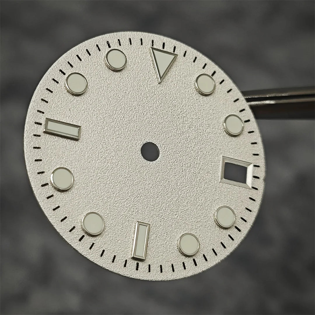 28.5MM Watch Dial NH35 Dial Frosted Texture Watch Faces Men's Watch Accessories for NH35/NH36/4R/7S Mechanical Movement