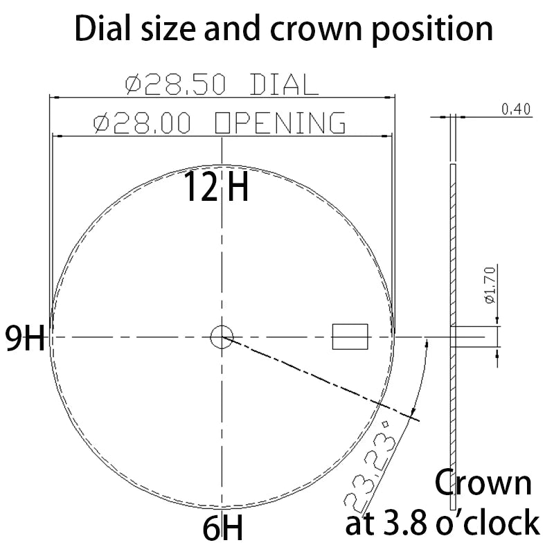 41mm NH35 Watch Case Stainless Steel Accessories For NH35 NH34 Mod Abalone NH36 NH70 Movement 28.5mm Dial Sapphire Crystal Glass