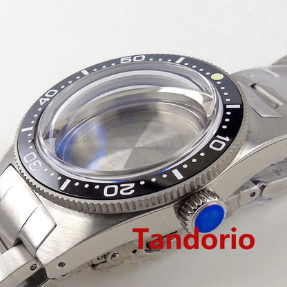 62mas case 300M Diving 41mm Stainless Steel Auto Watch Case AR Domed Sapphire Glass Fit NH35 NH36 ETA2824 PT5000 120 Clicks Bezel