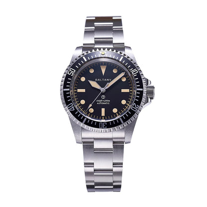Baltany 39MM Dive Watch Man S3075 MilSubmariner Homage Watch  20Bar Waterproof Stainless Steel Bracelect NH38 Auto Sports Watch