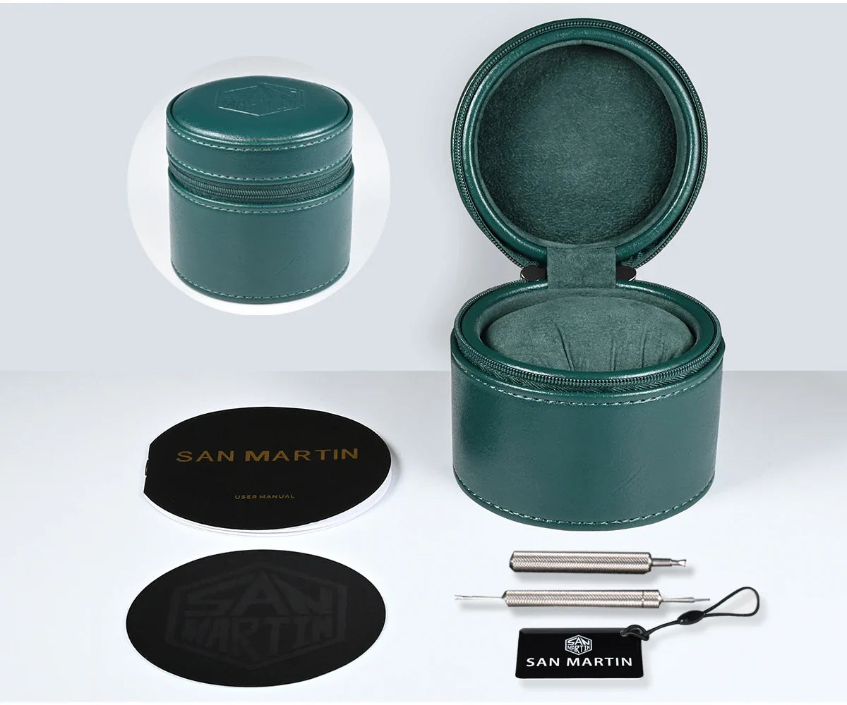 San Martin Dress Watch SN0145 39.5mm Tonneau Luxury Mineral Dial  PT5000 SW200 Automatic AR Sapphire Luminous