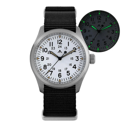 Militado ML08 Military Watch VH31 Quartz Movement Double Sapphire C3 BGW9 Luminous 10Bar Explorer