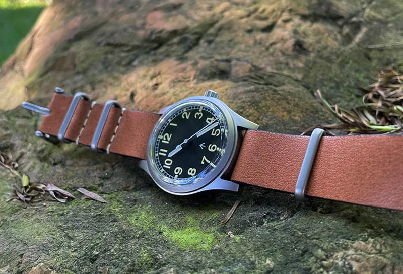 Custom logo available Baltany 36MM W10 Military Watch Man S2005 Waterproof Sterile Dial NH38 Automatic Ar Sapphire  10bar Swiss Lume