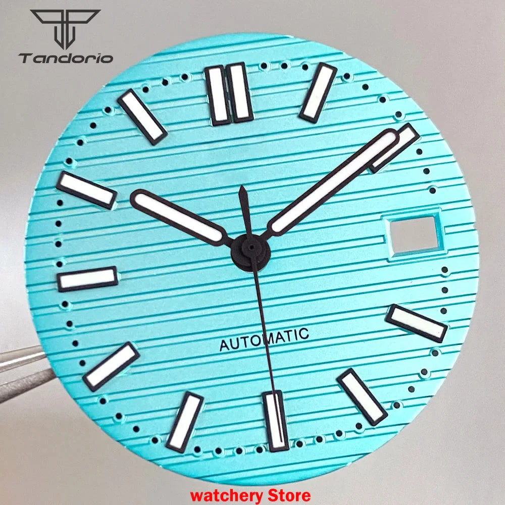 40mm Rose Gold Watch Case Bracelet Fit NH35 NH36 Automatic Movement Watch Parts For Nautilus Style Stainless Steel Bracelet