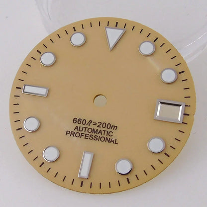 SUB MOP Watch Dial 29mm for NH 35 NH 36 D iver Watch Parts Black/Orange/White 3.8/3 dial feet  Green Luminous