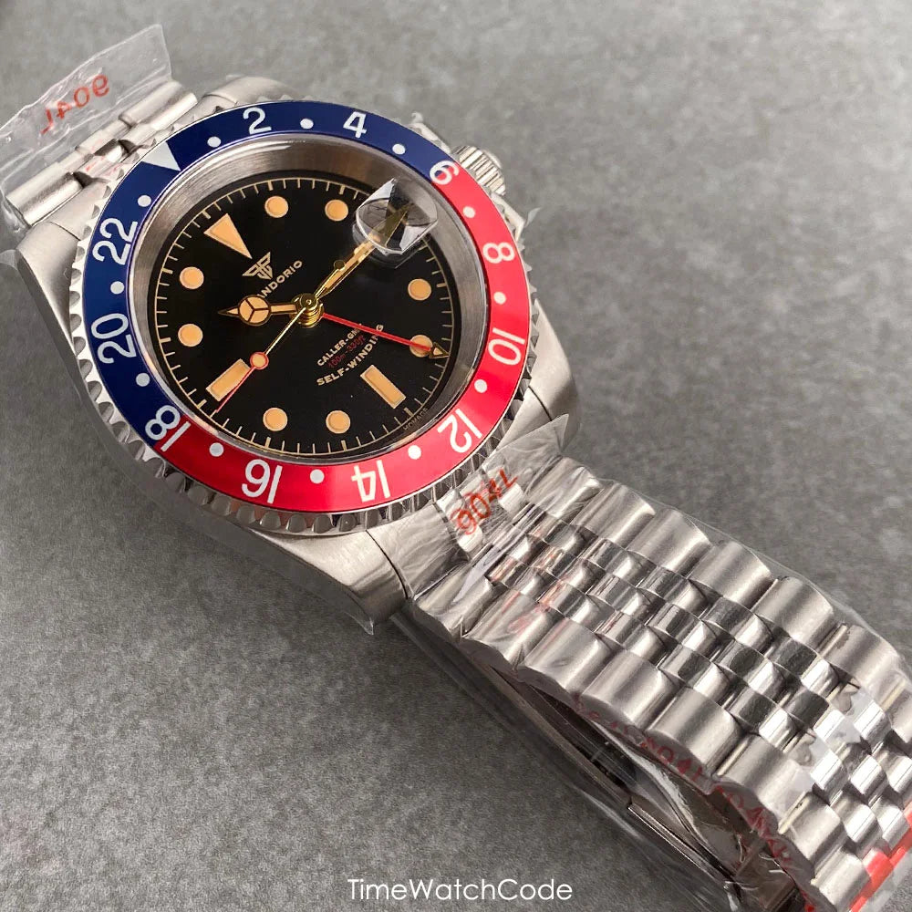 Tandorio NH34A GMT 6542 Mod Sapphire 20BAR 40mm Diver 40MM TD218D