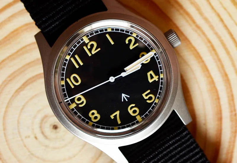 Custom logo available Baltany 36MM W10 Military Watch Man S2005 Waterproof Sterile Dial NH38 Automatic Ar Sapphire  10bar Swiss Lume