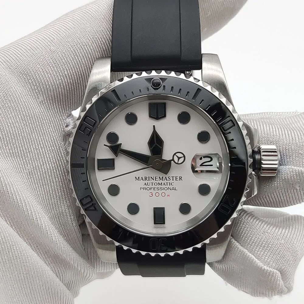 Custom Watch 40mm  NH35 Diver Watch Sapphire glass back CW1102 YachtMaster