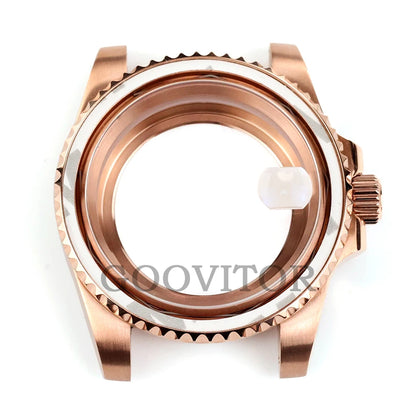 NH35 Watch Case 40mm For GMT YACHT-MASTER Seiko NH34/NH35/NH36/NH38 Movement Rose Gold Jubilee Bracelet Submariner NH35 Case