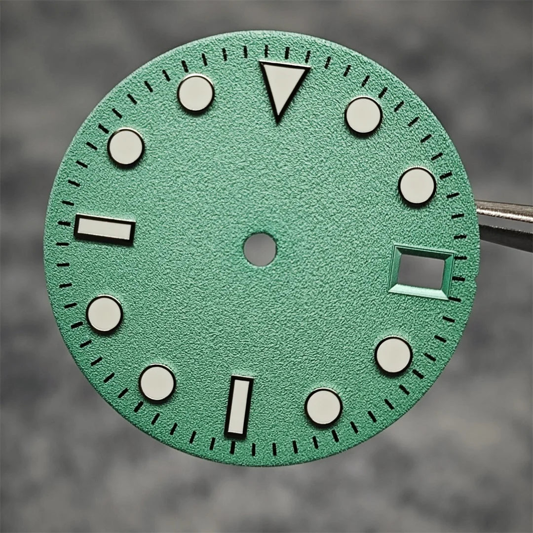 28.5MM Watch Dial NH35 Dial Frosted Texture Watch Faces Men's Watch Accessories for NH35/NH36/4R/7S Mechanical Movement