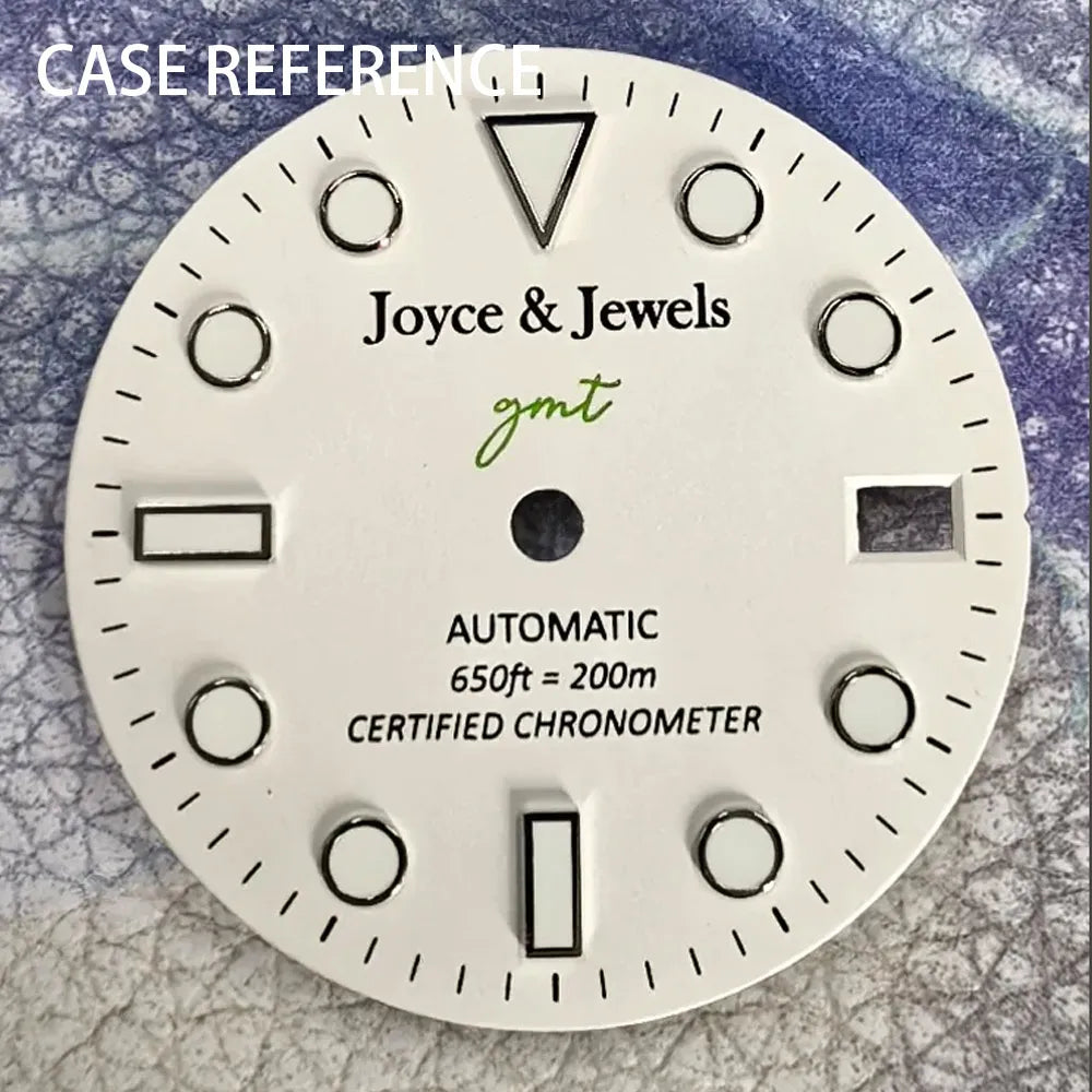28.5mm diameter dial suitable for NH-34/35/36 movements GMT Luminous dial customization LOGO/name DIY dial watch parts