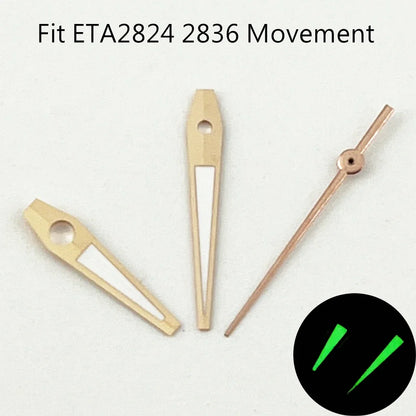 NH35 Watch Hands Silver/Gold/Black/Rose Gold Luminous Watch Hands Fit NH35 NH36 ETA2824 2836 PT5000 Movement Watch Accessories