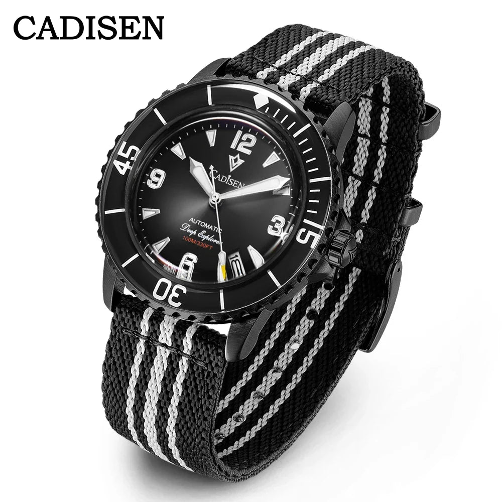 CADISEN BB58 Watch C8239 Miyota 8215 Automatic Luminous 10 Bar 42MM Dive Watch