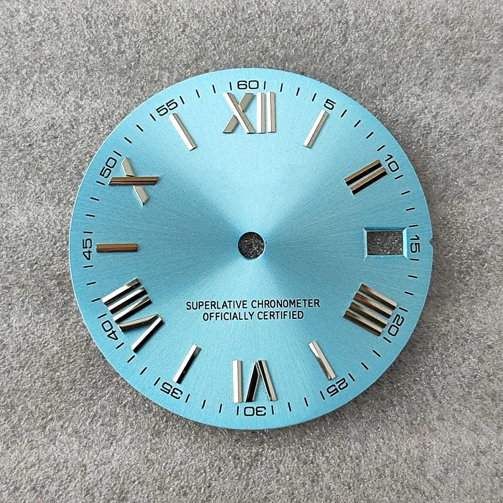 28.5mm NH35 dial Roman dial S Dial Modified Dial for NH35/NH36 Automatic Movement Watch accessories