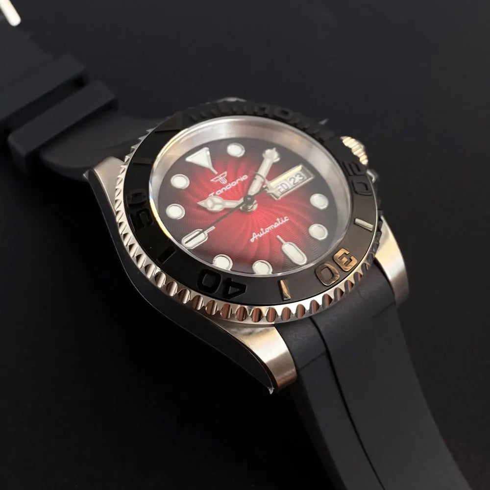 Tandorio Yacht Master Watch TD269B 40mm  NH36A Movement 200M luminous  Sapphire