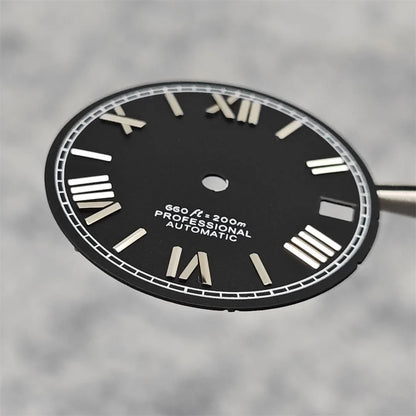 Suitable for NH35A/4R35 Movement Watch Dial 28.5mm Roman Numeral Surface Watch Faces Men's Watches Replacement Accessories