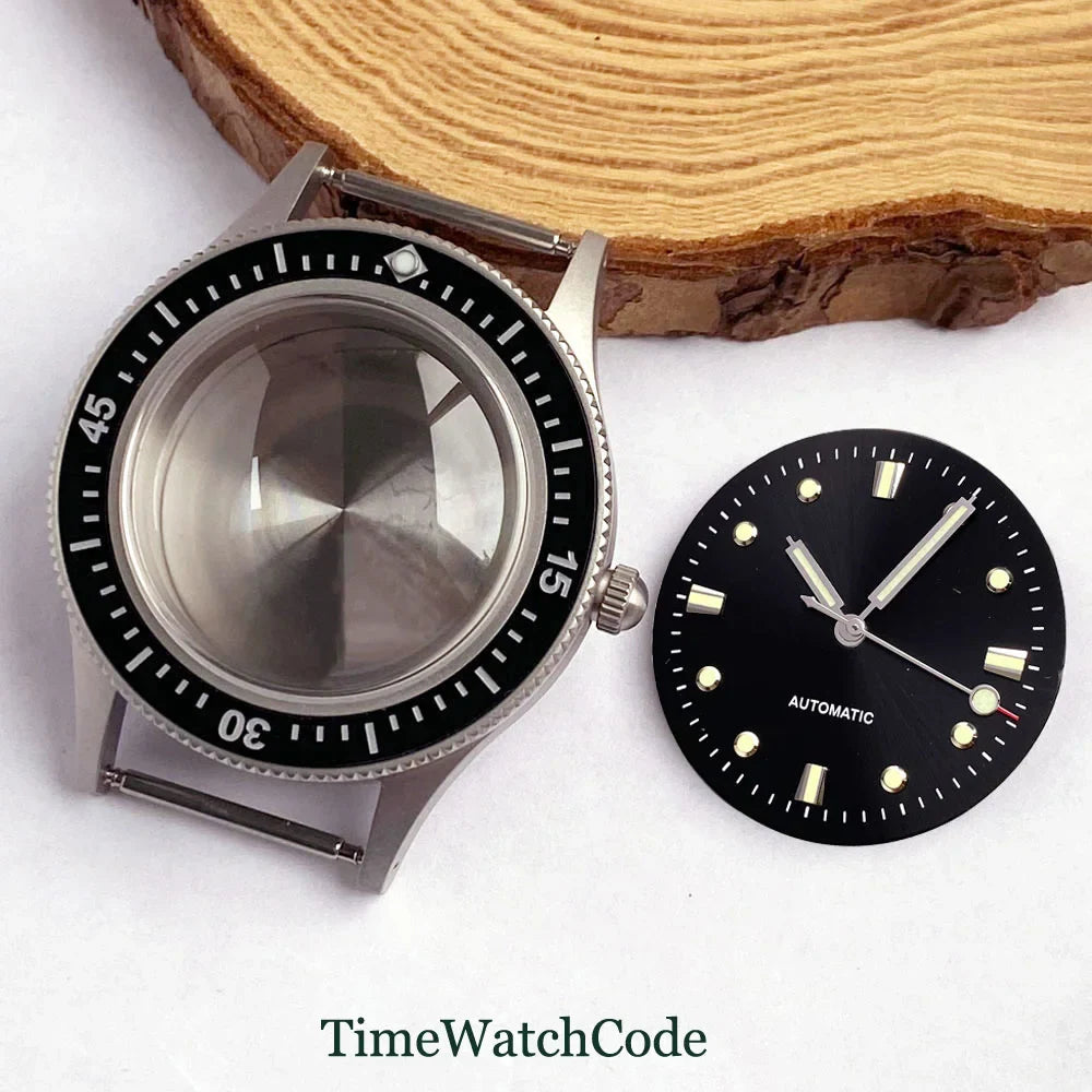 50 FATHOMS Real Bronze Watch Case Fit NH34 NH35 NH36 NH38 NH70 NH72 ETA2824 PT5000 SW200 Bow Sapphire Glass 20BAR Sandblast 40mm