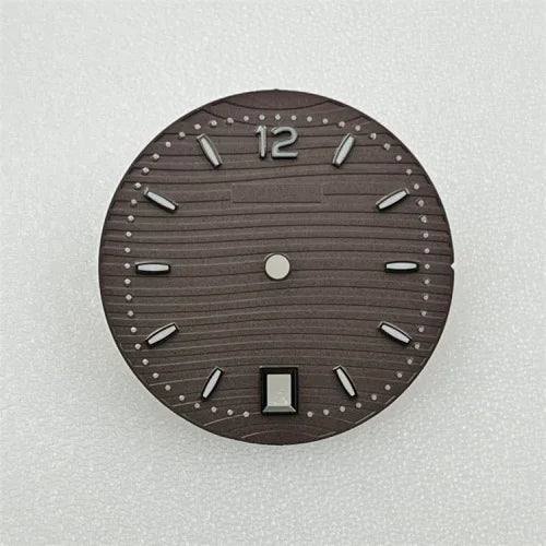 NH35 Dial PP Dial 30.5mm BGW9 Blue Luminous Watch Face for Parrot Watch Modification Accessories Fit NH35 NH36 Movement