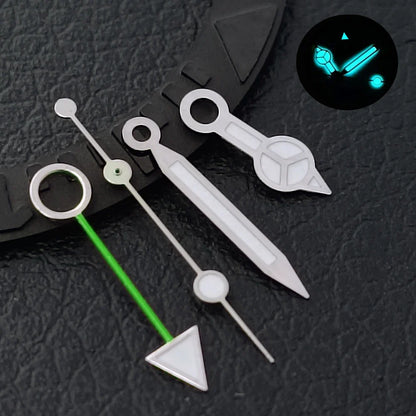 GMT Hands Blue Green/Green Luminous NH34 GMT Watch Hands for NH34 Automatic Movement watch accessories Watch Part For Wristwatch