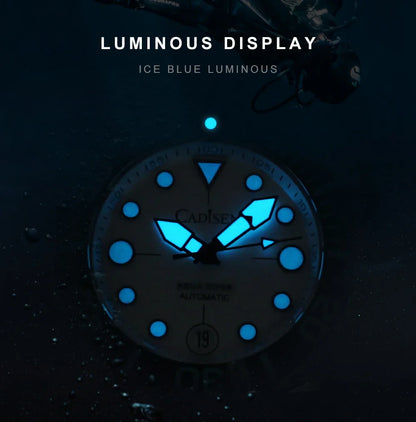 Cadisen C8232 Submariner DIVER  NH35A 100M Waterproof Luminous AR Sapphire 40MM