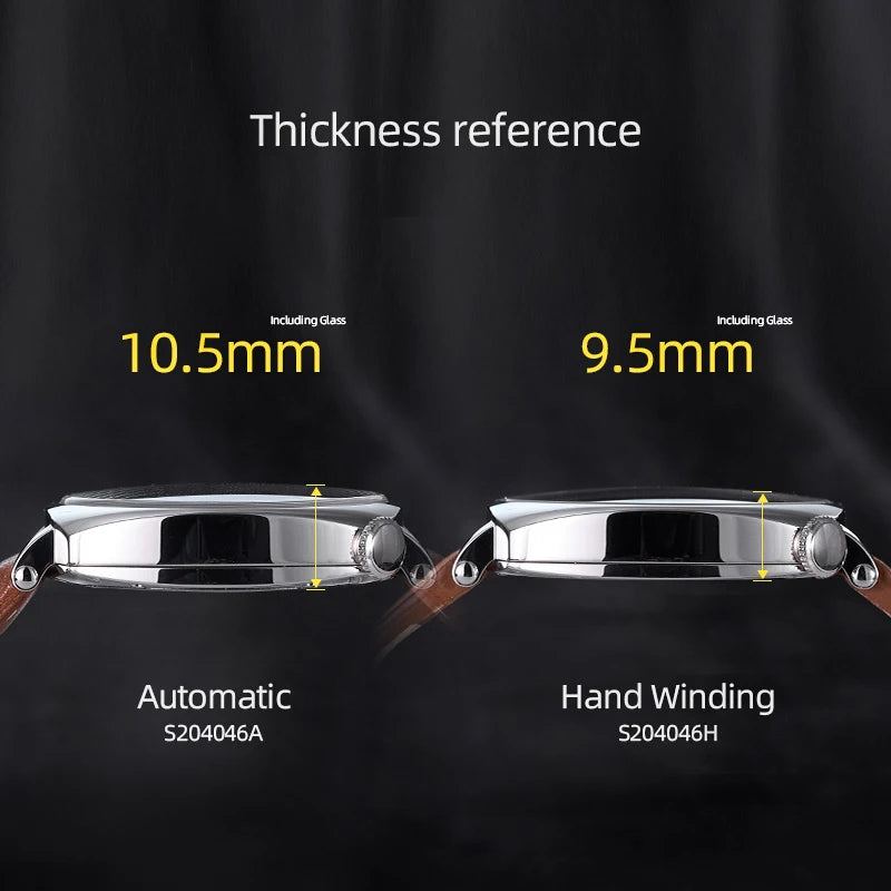 Baltany  Dress Watches Man S4046 1921 Sub-second Homage ST1701 Stainless Steels Classic Square Case Vintage Mechanical Watch