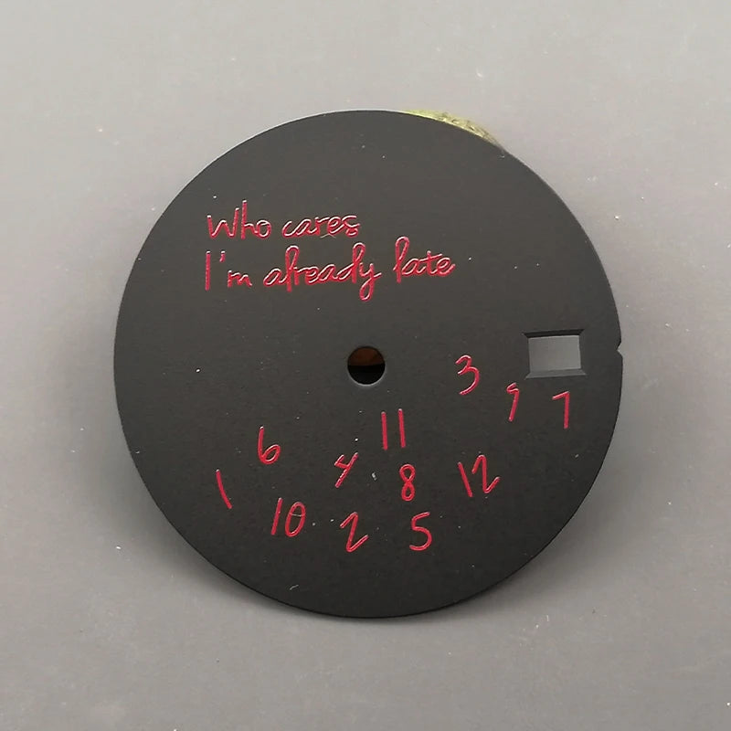 Dial 28.5mm DIY Watch Dial Fits NH35 NH36 Japan Movement SKX007 SKX009 SRPD Watch Case Dial Replace Parts