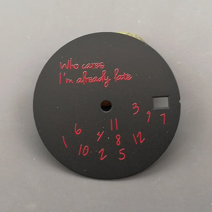 Dial 28.5mm DIY Watch Dial Fits NH35 NH36 Japan Movement SKX007 SKX009 SRPD Watch Case Dial Replace Parts