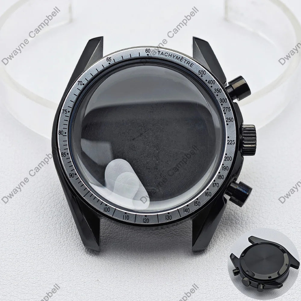 39.7mm Men's watches metal case FIT VK63 movement case watch accessories watch parts Fits 20mm strap Watch Box