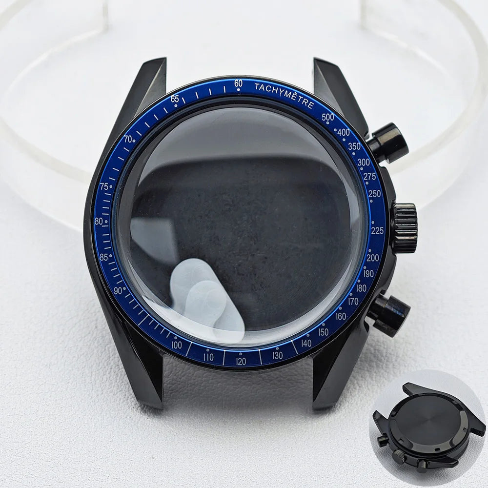 39.7mm Men's watches metal case FIT VK63 movement case watch accessories watch parts Fits 20mm strap Watch Box