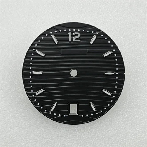 NH35 Dial PP Dial 30.5mm BGW9 Blue Luminous Watch Face for Parrot Watch Modification Accessories Fit NH35 NH36 Movement