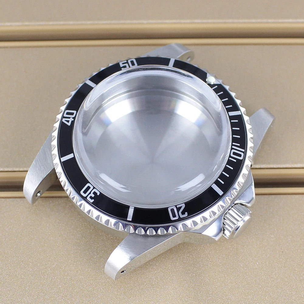 38mm Vintage Diving Watch Case Dome Acrylic Glass For Seiko NH35 NH36 NH38 NH34 Automatic Movement 28.5mm Dial Retro Submariner