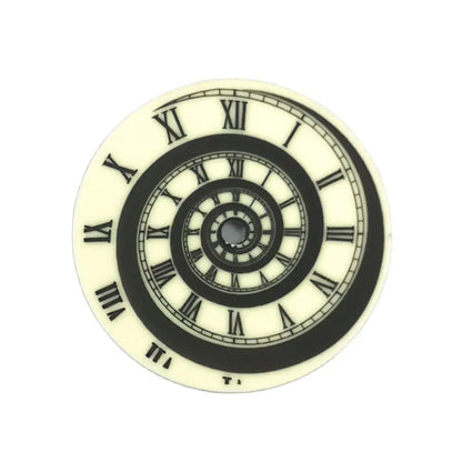 28.5MM for NH35 Dial Green Luminous Roman Scale Spiral Pattern Modified Watch Dials for NH36/4R/7S Movement Watches Accessories