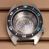 41mm Modified Turtle Watch Case Sapphire For Abalone/tuna mouth 6105 Captain Willard TMI NH35 NH36 NH38 4R Movement Stainless Steel Watch Accessories