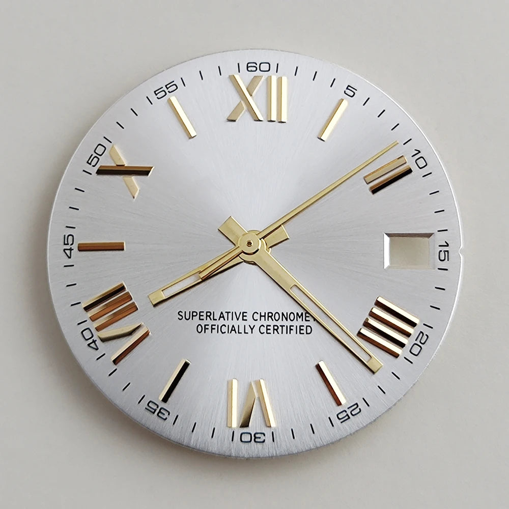 28.5mm NH35 dial Roman dial S Dial Modified Dial for NH35/NH36 Automatic Movement Watch accessories