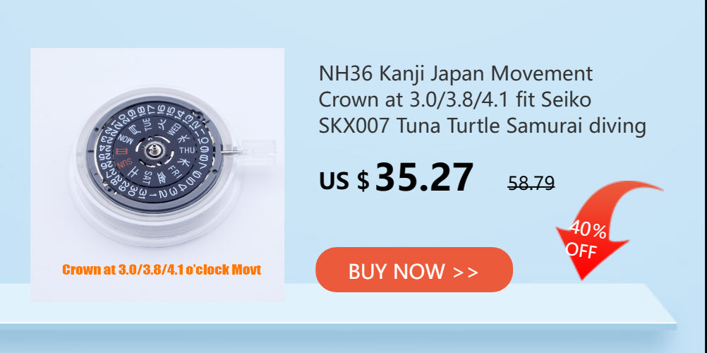 28.5mm Watch Dial NH35 NH36 Dial fit For SKX007 SPRD 6105 Tuna SPB185 SPB187 Watch Cases Feet 3.0 3.8 4.1 Green Luminous Dial